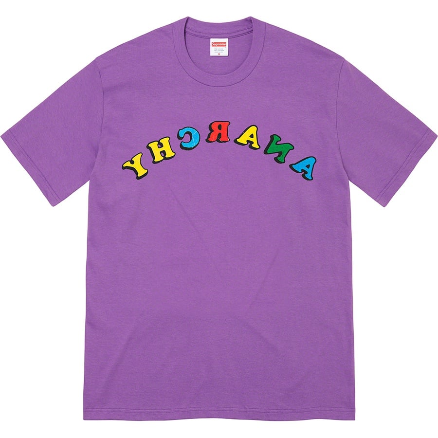 Details on Jamie Reid Supreme Anarchy Tee Purple from spring summer
                                                    2021 (Price is $44)