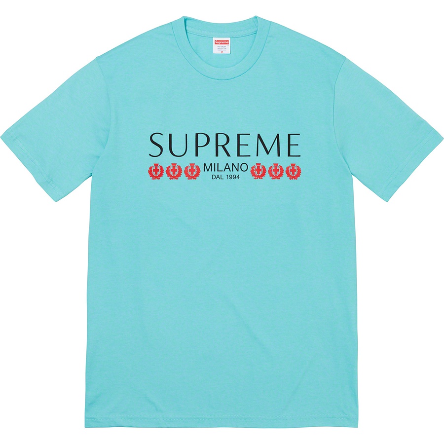 Supreme Milano Tee (SS21) - Light Teal - $38