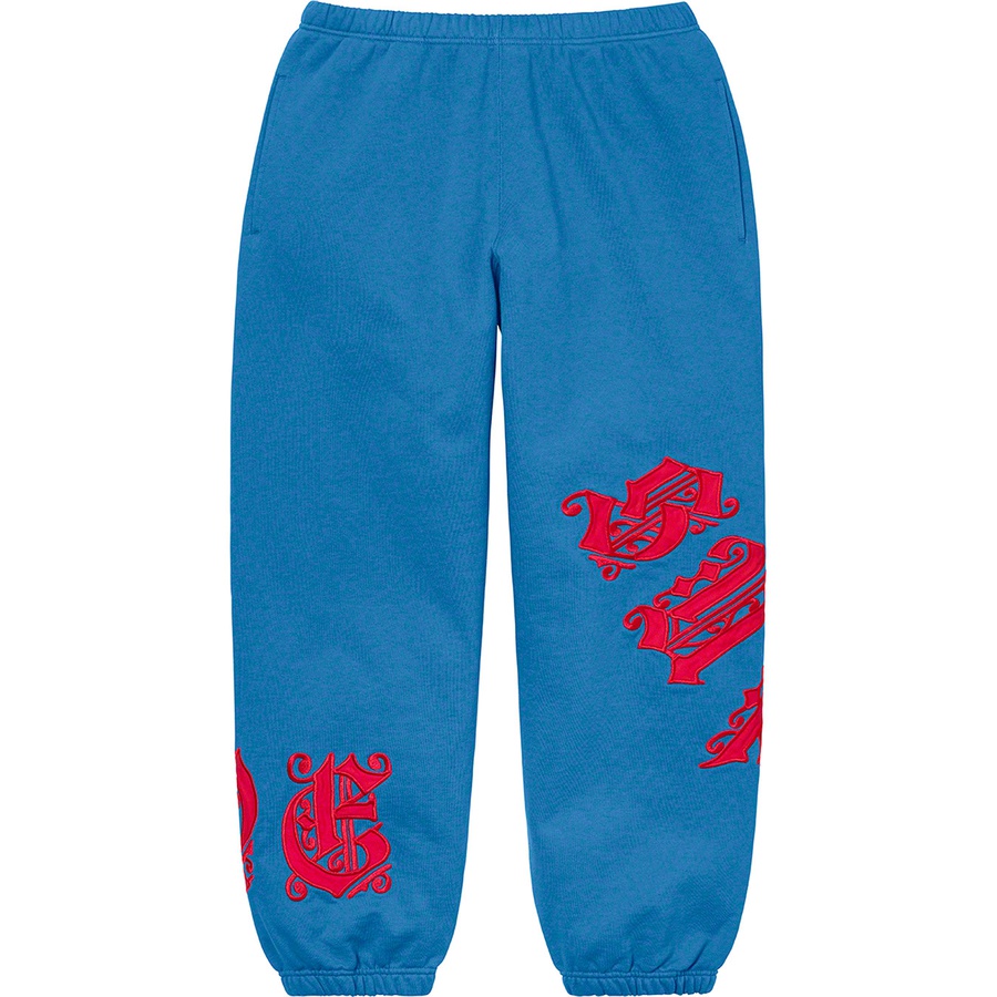 Details on Old English Wrap Sweatpant Pale Royal from spring summer
                                                    2021 (Price is $148)