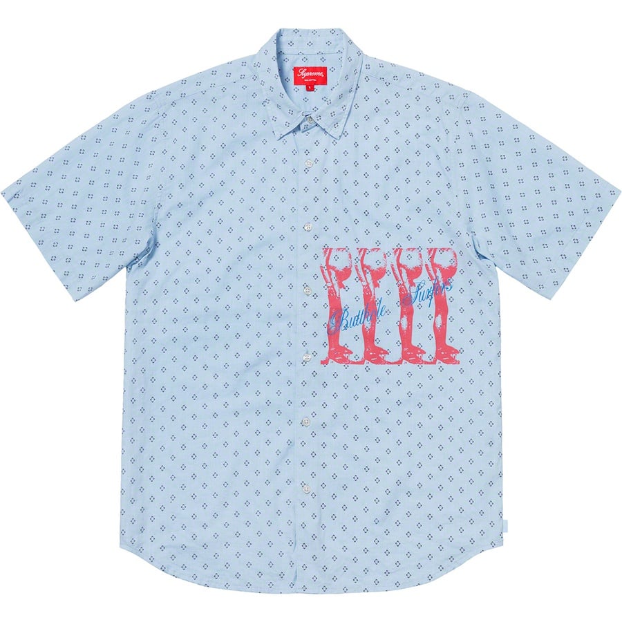 Details on Supreme Butthole Surfers S S Shirt Light Blue from spring summer
                                                    2021 (Price is $138)