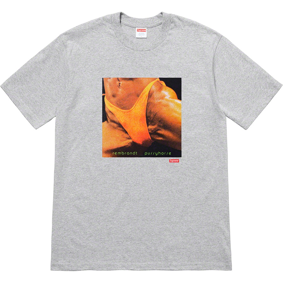 Details on Supreme Butthole SurfersRembrandt Pussyhorse Tee Heather Grey from spring summer
                                                    2021 (Price is $44)