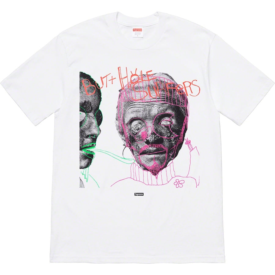 Details on Supreme Butthole Surfers Psychic Tee White from spring summer
                                                    2021 (Price is $44)