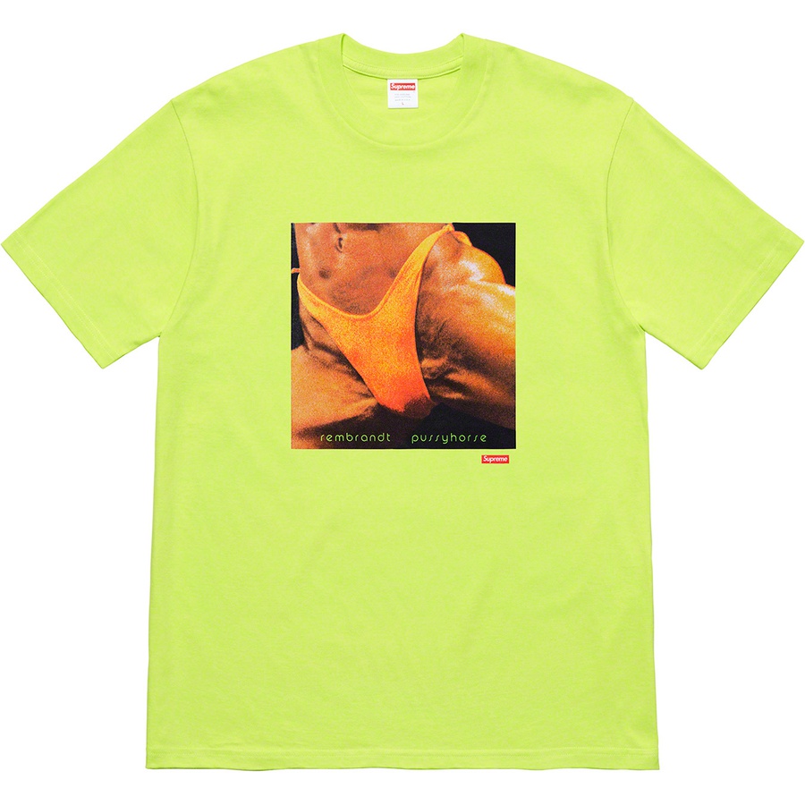 Details on Supreme Butthole SurfersRembrandt Pussyhorse Tee Neon Green from spring summer
                                                    2021 (Price is $44)
