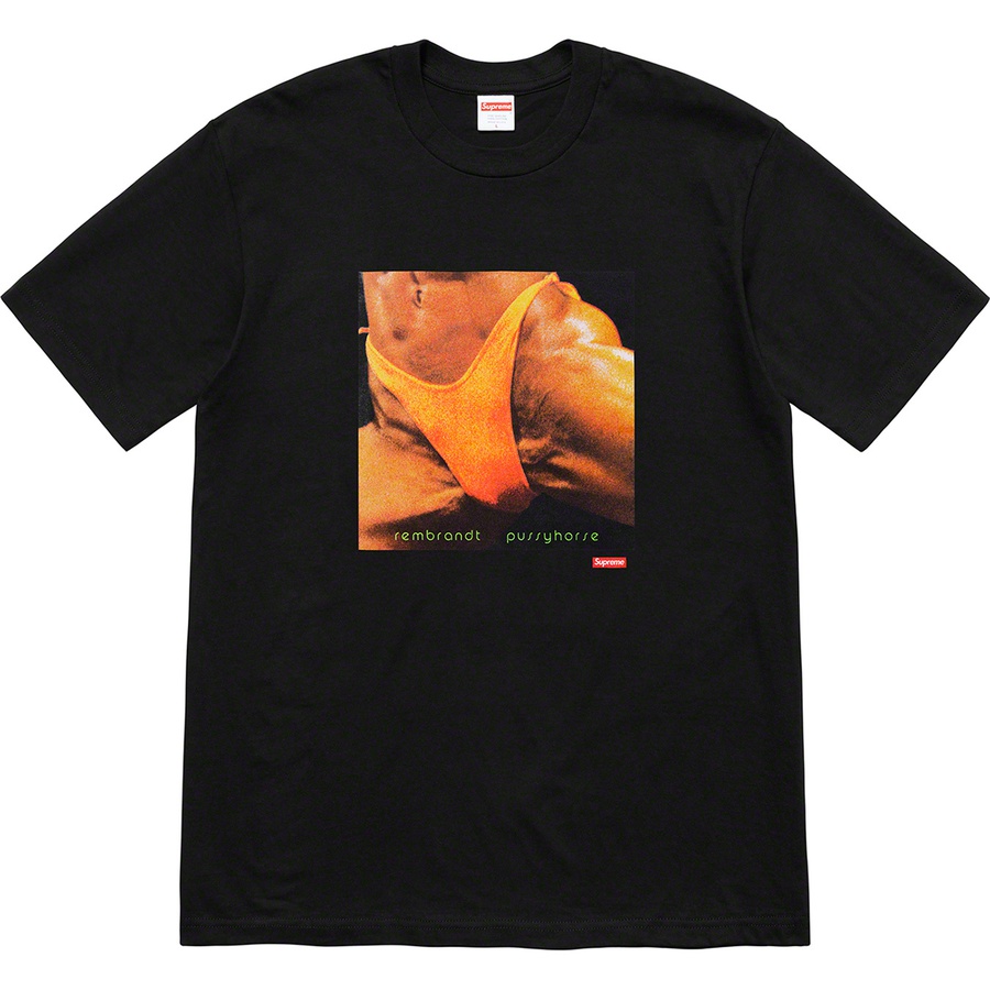 Details on Supreme Butthole SurfersRembrandt Pussyhorse Tee Black from spring summer
                                                    2021 (Price is $44)