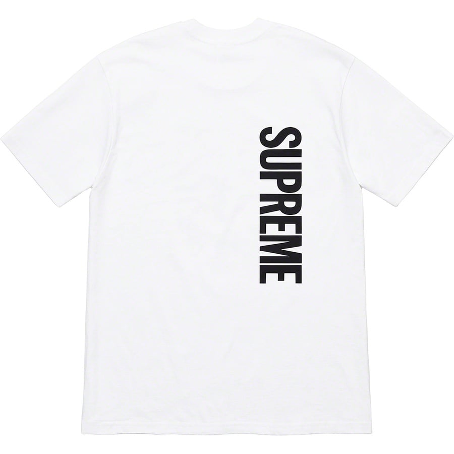 Details on Supreme Butthole Surfers Leg Tee White from spring summer 2021 (Price is $44)