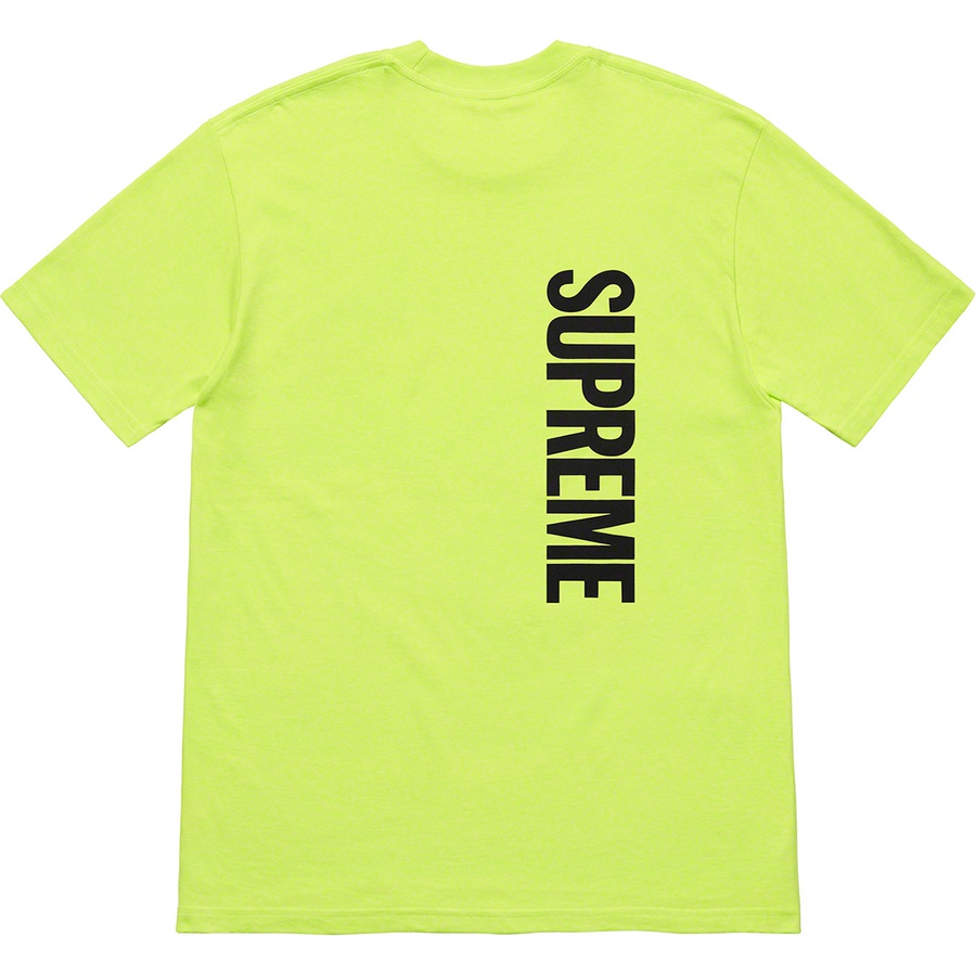 Details on Supreme Butthole Surfers Leg Tee Neon Green from spring summer
                                                    2021 (Price is $44)