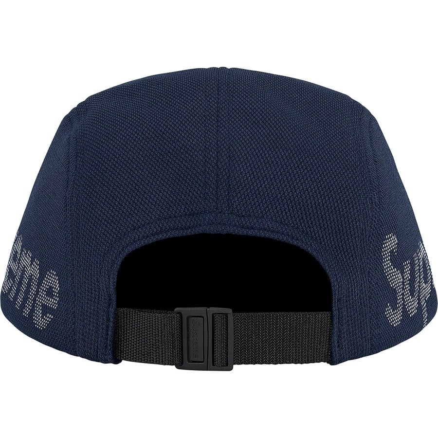 Details on Jacquard Pique Camp Cap Navy from spring summer 2021 (Price is $54)