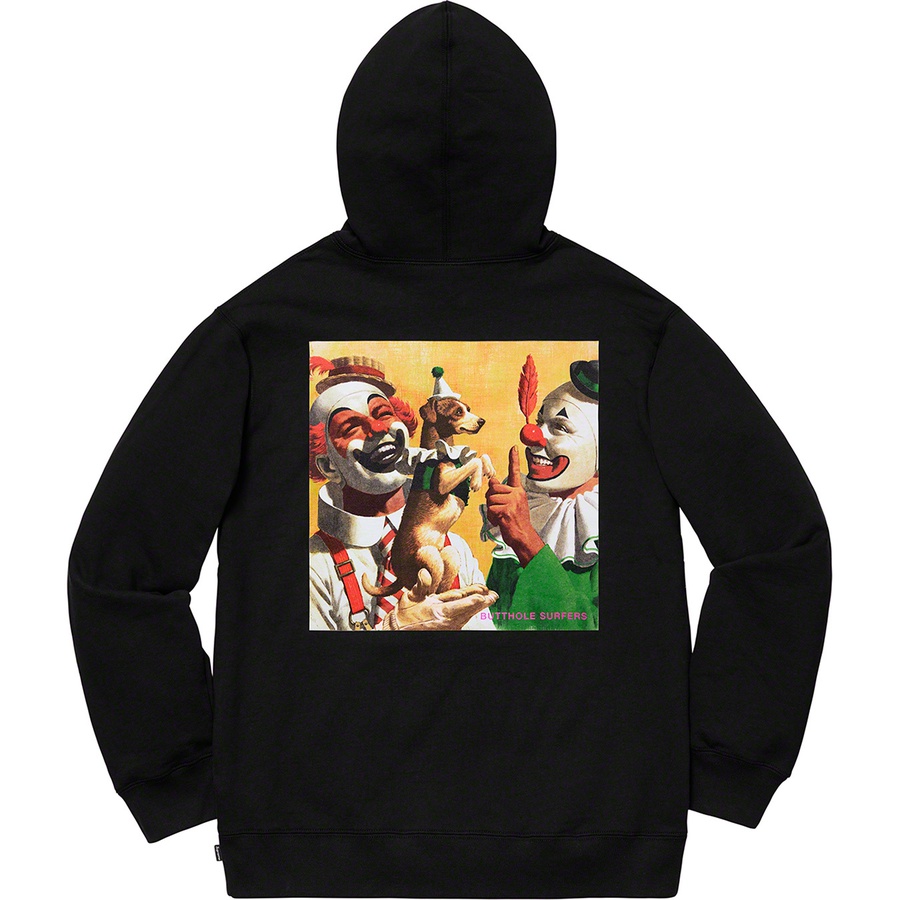 Details on Supreme Butthole Surfers Hooded Sweatshirt Black from spring summer
                                                    2021 (Price is $168)