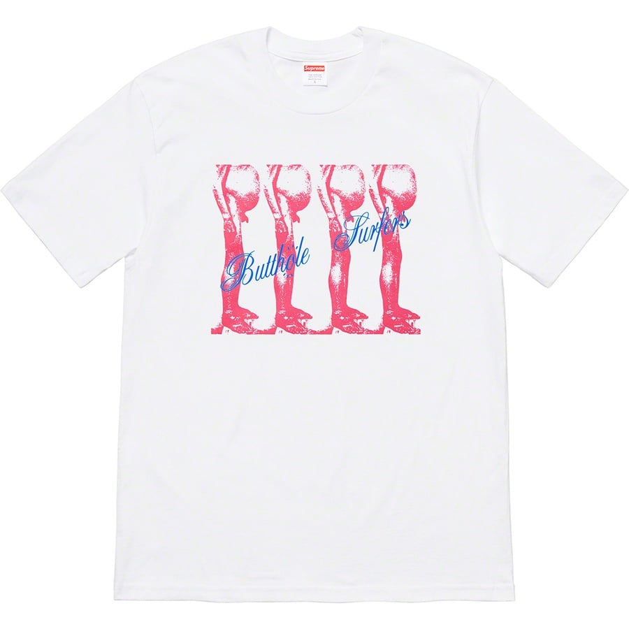 Details on Supreme Butthole Surfers Tee White from spring summer
                                                    2021 (Price is $44)