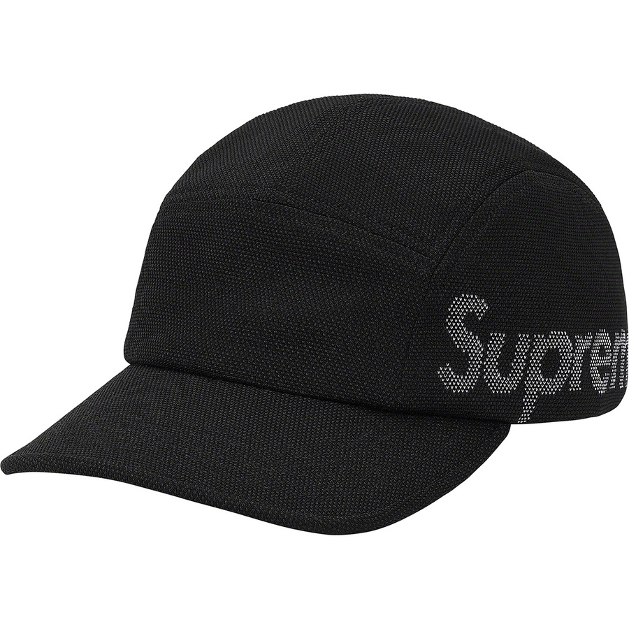 Details on Jacquard Pique Camp Cap Black from spring summer
                                                    2021 (Price is $54)