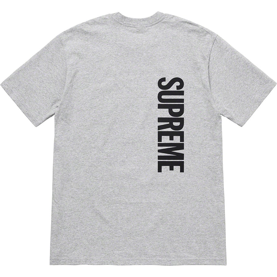 Details on Supreme Butthole Surfers Leg Tee Heather Grey from spring summer 2021 (Price is $44)