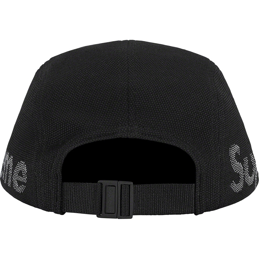 Details on Jacquard Pique Camp Cap Black from spring summer 2021 (Price is $54)