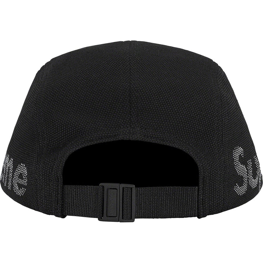 Details on Jacquard Pique Camp Cap Black from spring summer
                                                    2021 (Price is $54)