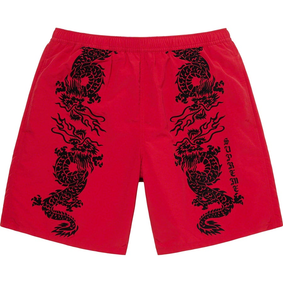 Details on Dragon Water Short Red from spring summer
                                                    2021 (Price is $118)