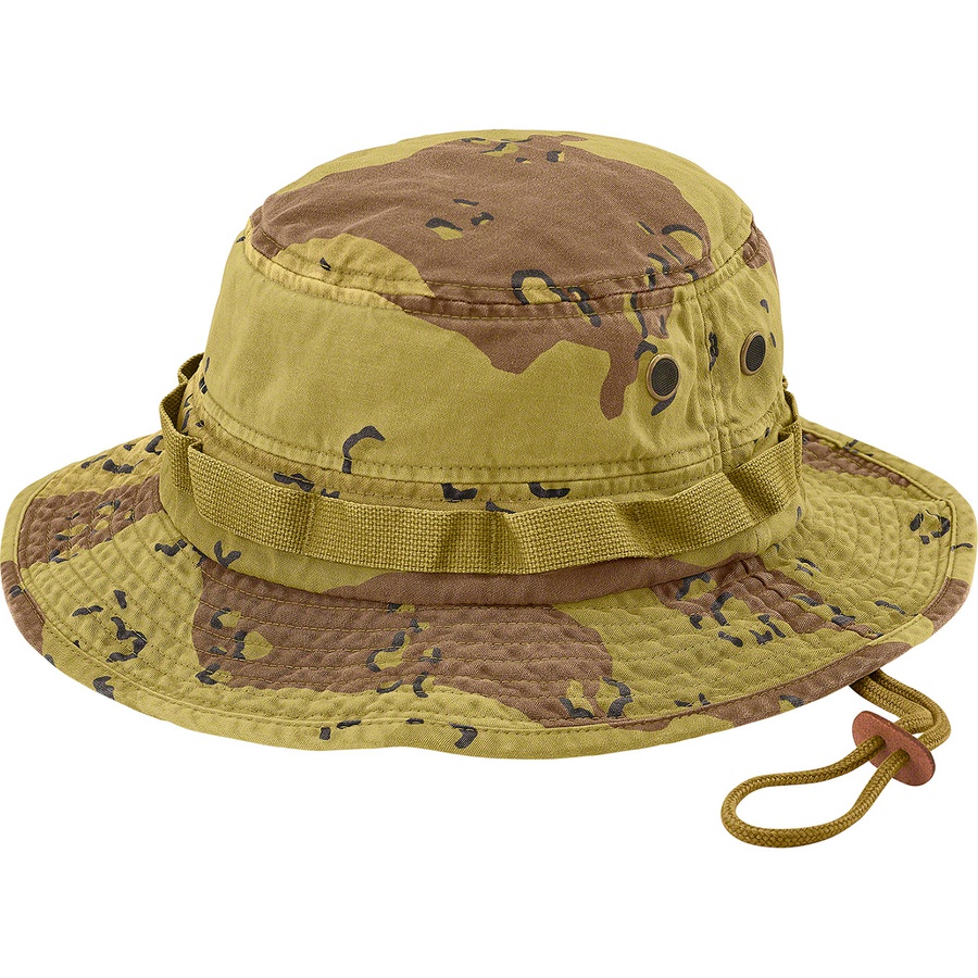 Supreme Overdyed Camo Boonie (SS21) - Green - $60