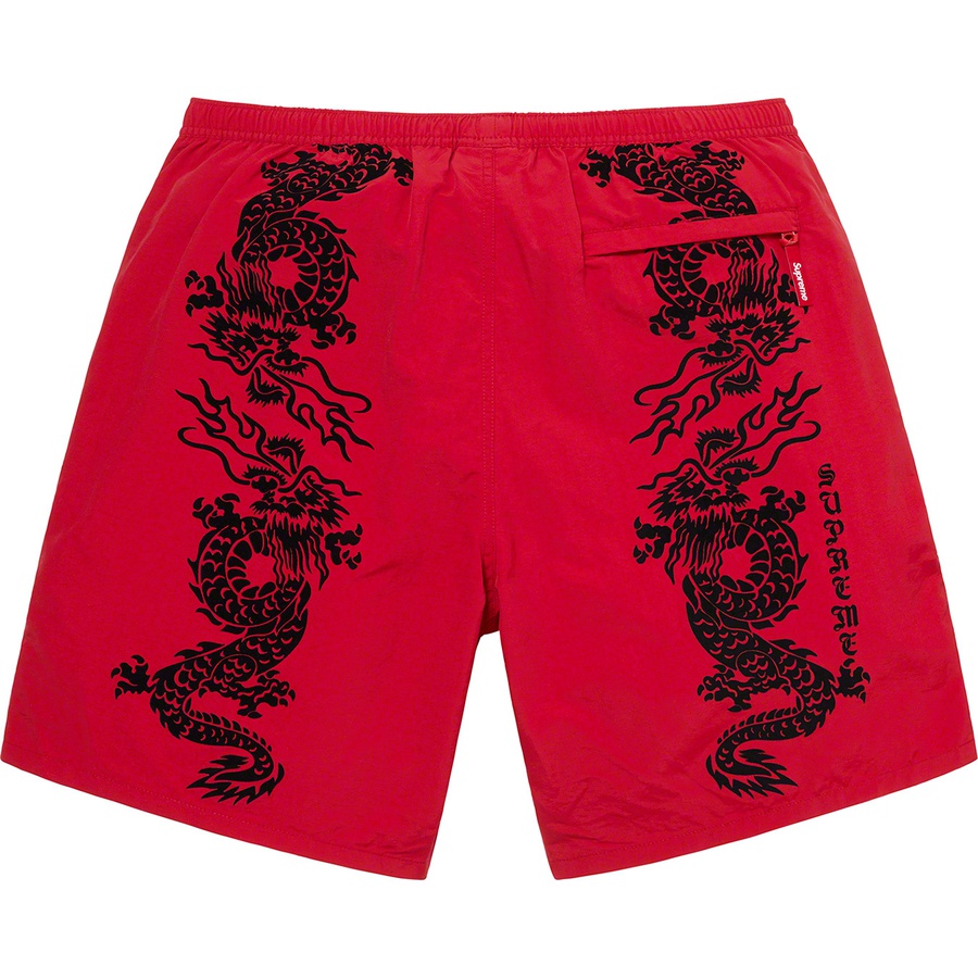 Details on Dragon Water Short Red from spring summer
                                                    2021 (Price is $118)