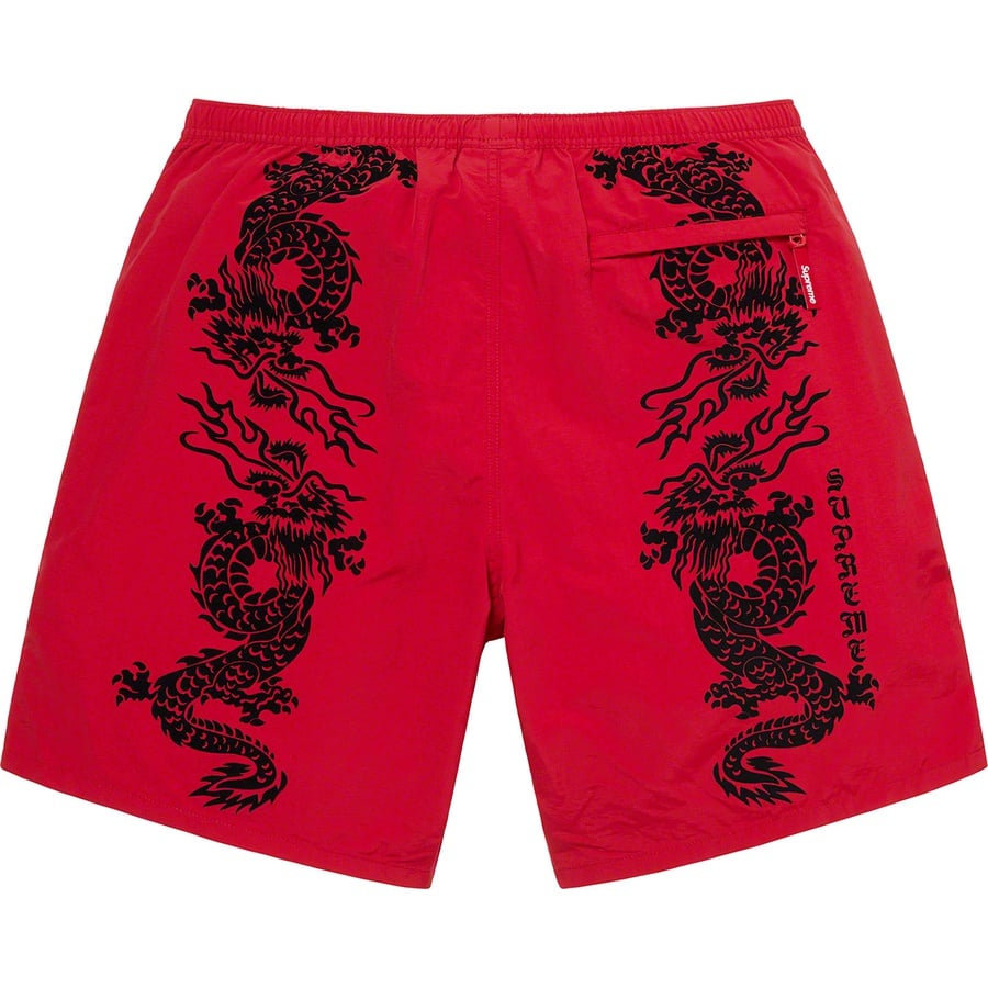 Details on Dragon Water Short Red from spring summer
                                                    2021 (Price is $118)