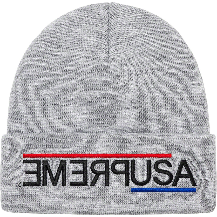 Details on USA Beanie Heather Grey from fall winter
                                                    2021 (Price is $38)