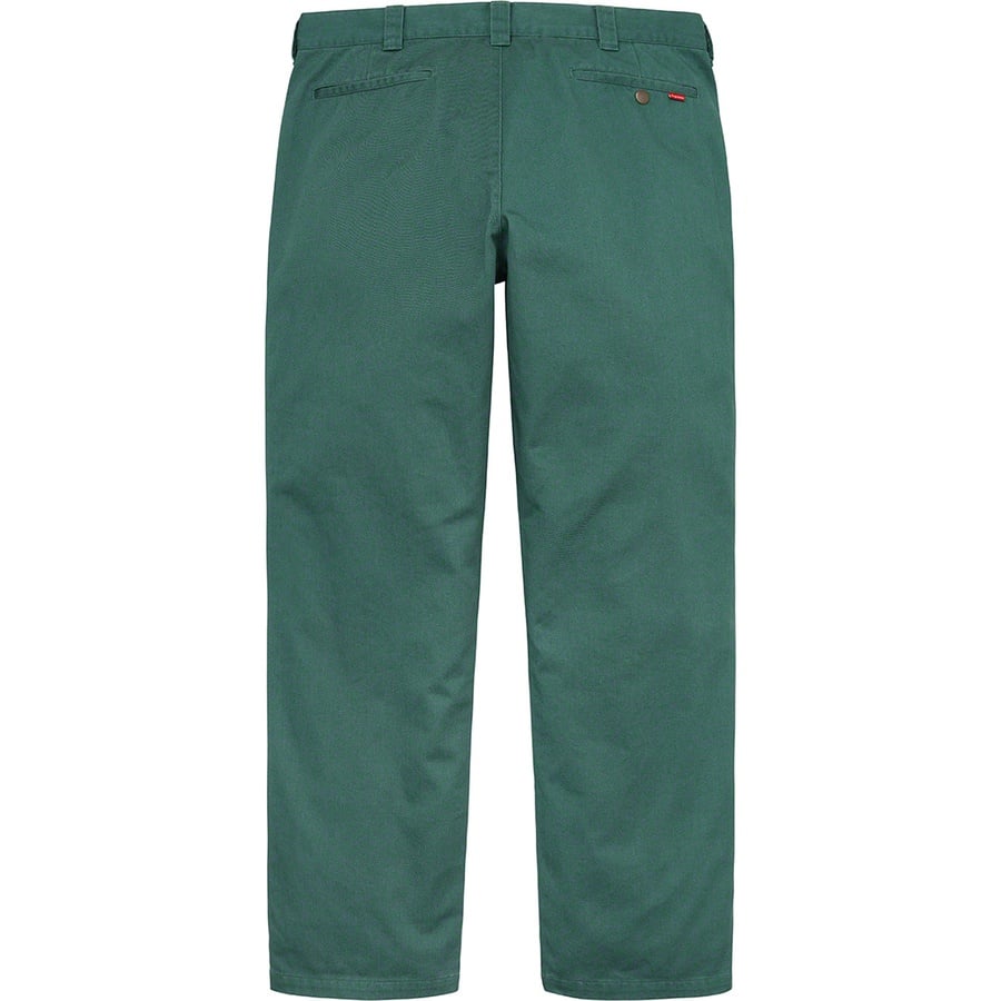 Details on Work Pant Dusty Teal from fall winter
                                                    2021 (Price is $118)