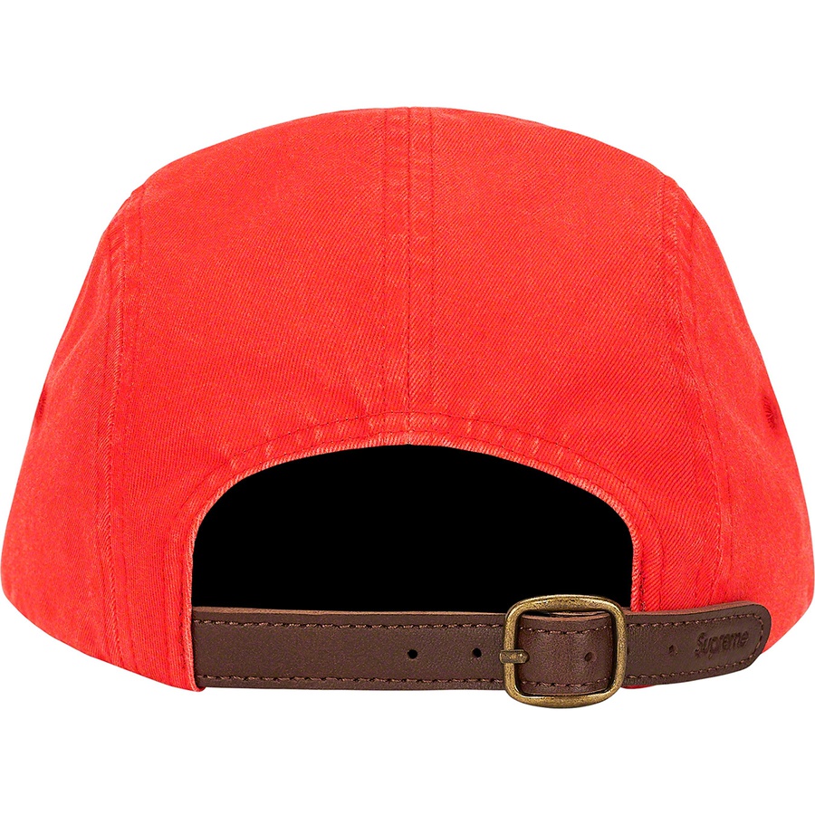 Details on Washed Chino Twill Camp Cap Neon Red from fall winter
                                                    2021 (Price is $48)