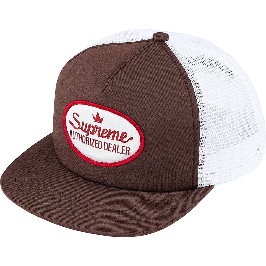 Details on Authorized Mesh Back 5-Panel Brown from fall winter
                                                    2021 (Price is $42)