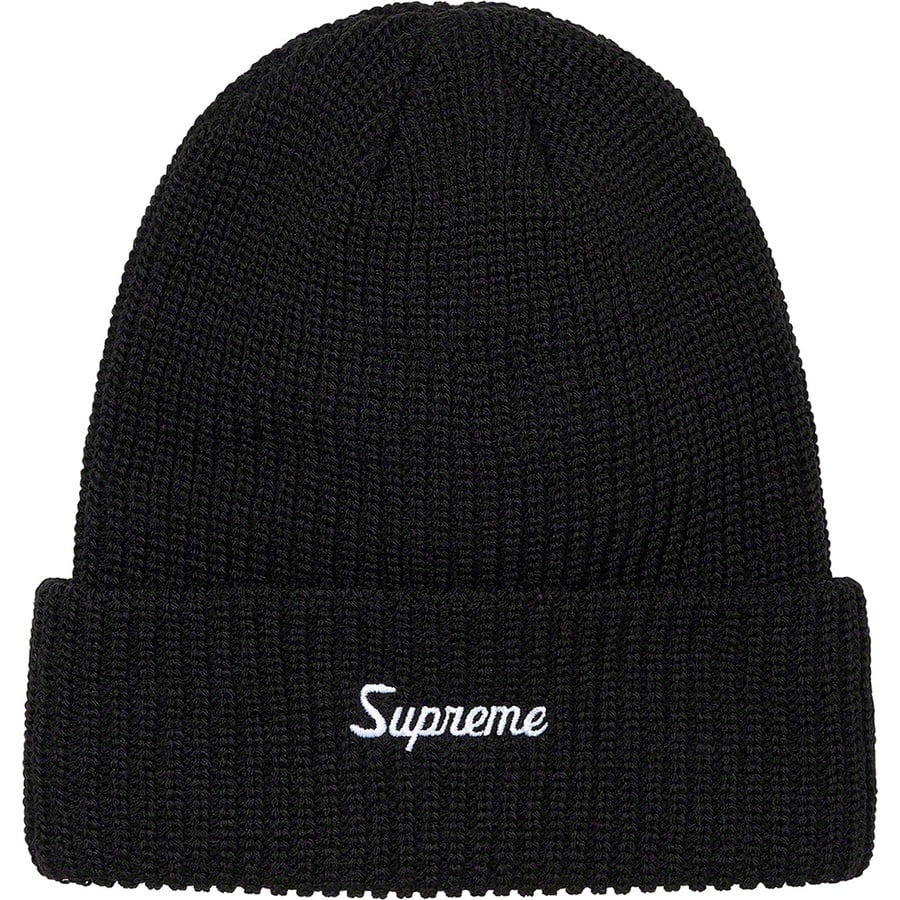 Details on Loose Gauge Beanie Black from fall winter
                                                    2021 (Price is $38)