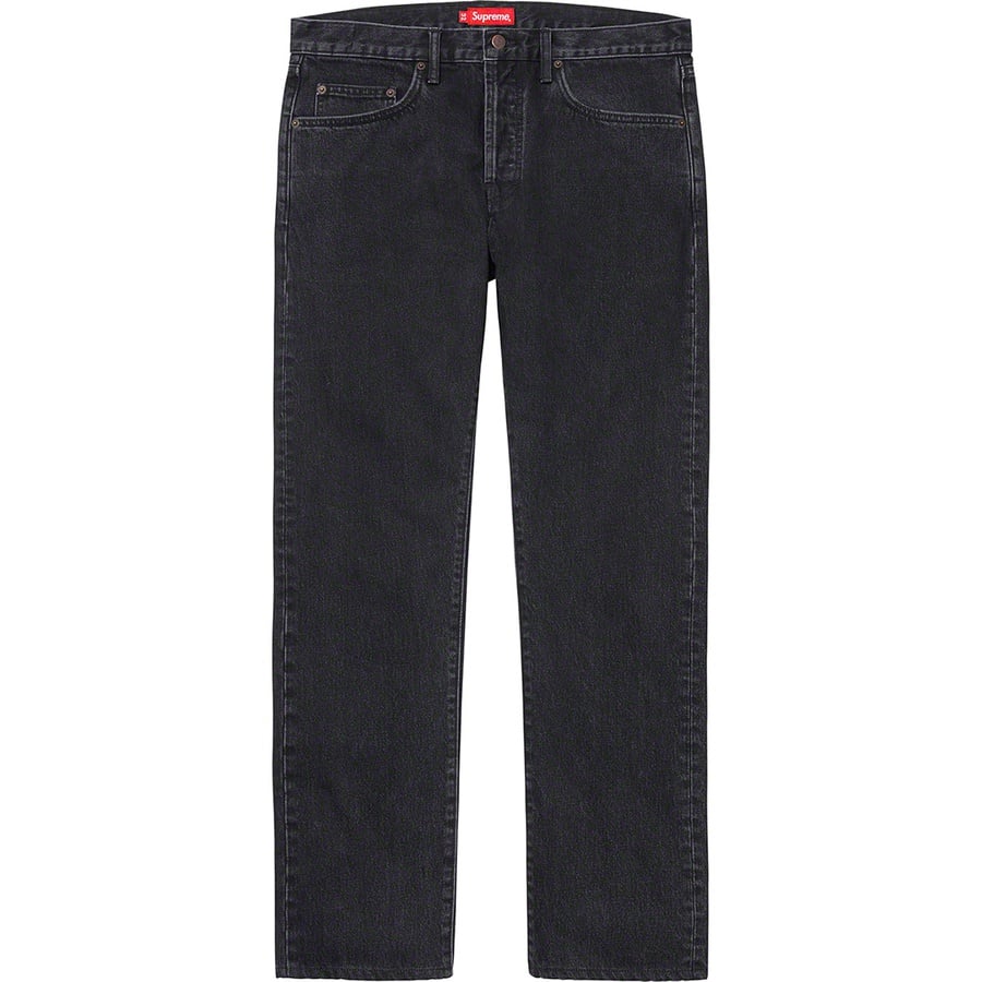 Details on Stone Washed Black Slim Jean Washed Black from fall winter
                                                    2021 (Price is $148)