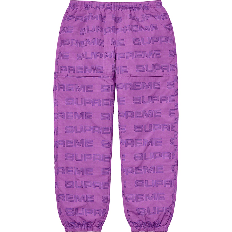 Details on Logo Ripstop Track Pant Purple from fall winter
                                                    2021 (Price is $138)
