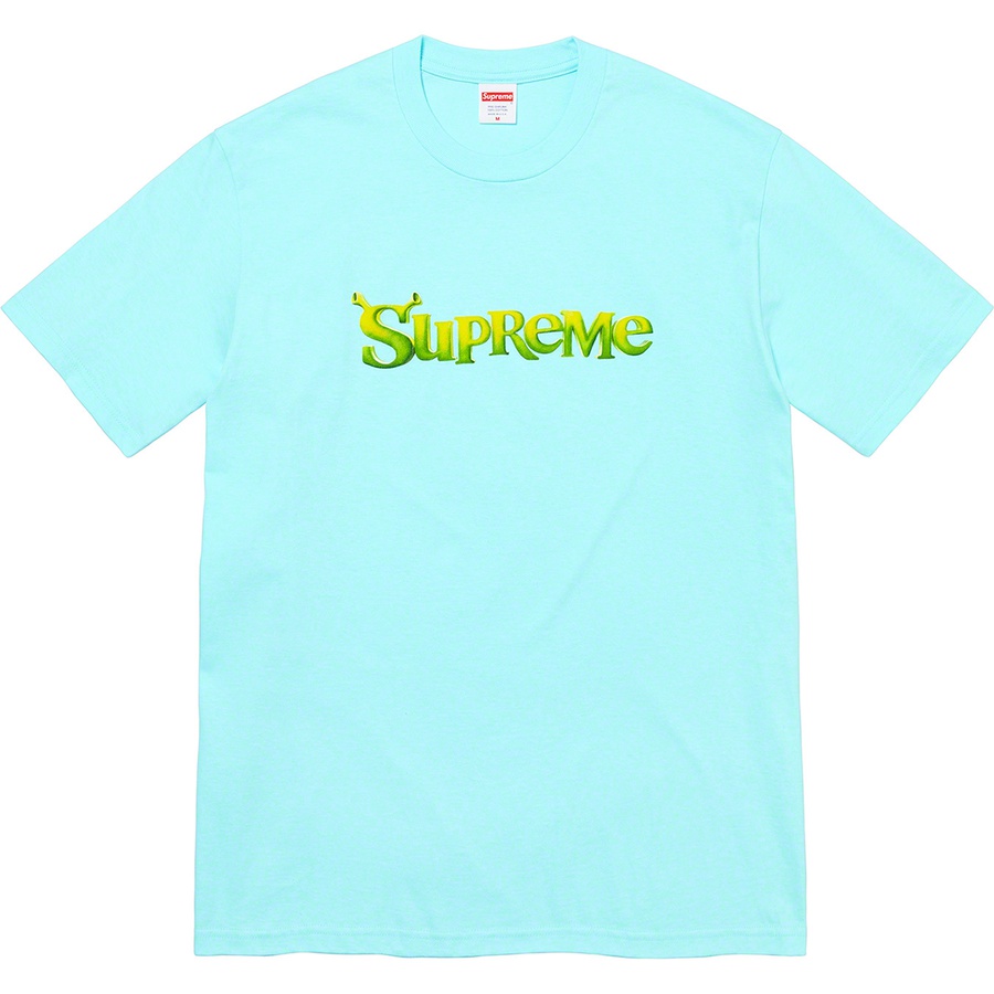 Details on Shrek Tee Turquoise from fall winter
                                                    2021 (Price is $48)