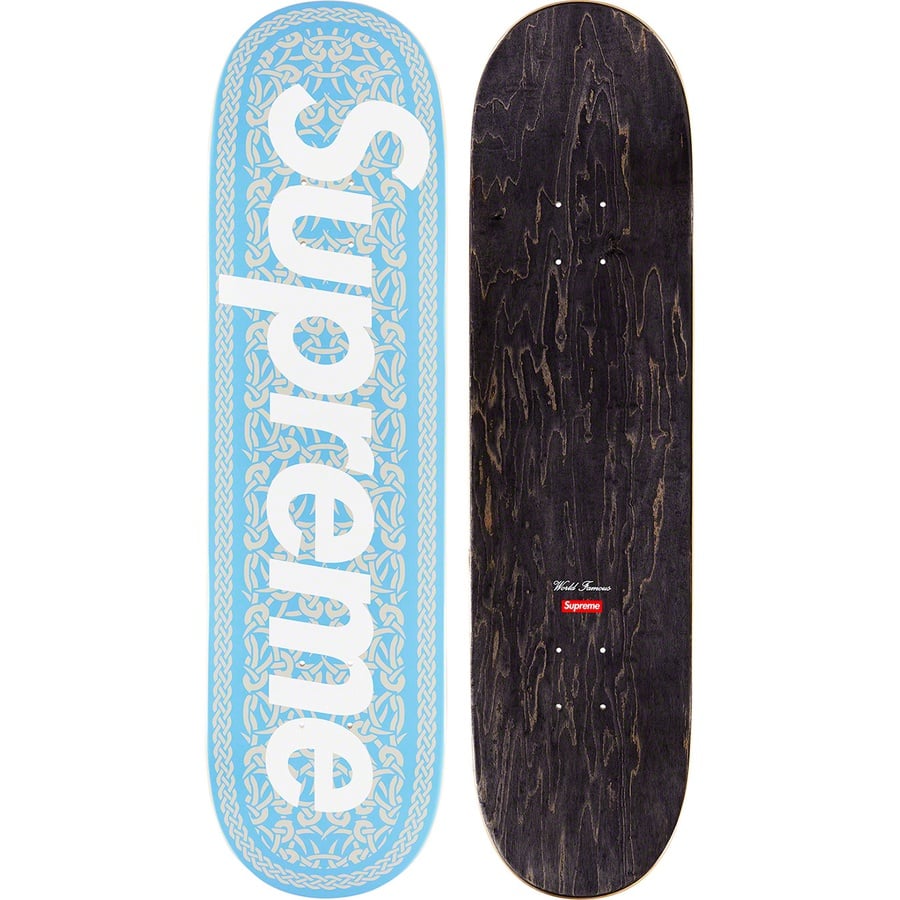 Details on Celtic Knot Skateboard Light Blue - 8.25" x 32" from fall winter
                                                    2021 (Price is $58)