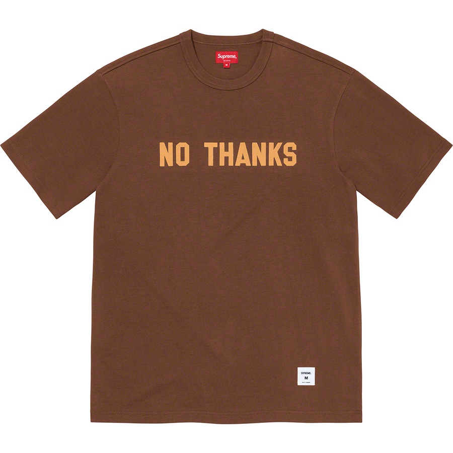 Details on No Thanks S S Top Brown from fall winter
                                                    2021 (Price is $68)