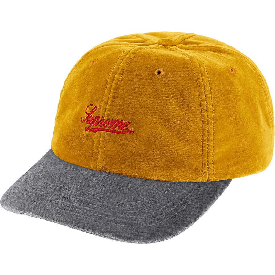 Details on Velvet 2-Tone 6-Panel Gold from fall winter
                                                    2021 (Price is $54)
