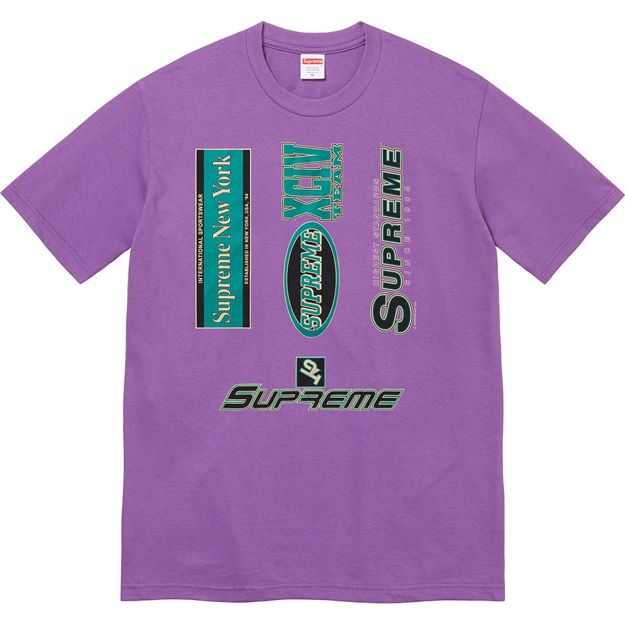 Details on Multi Logos Tee Purple from fall winter
                                                    2021 (Price is $38)