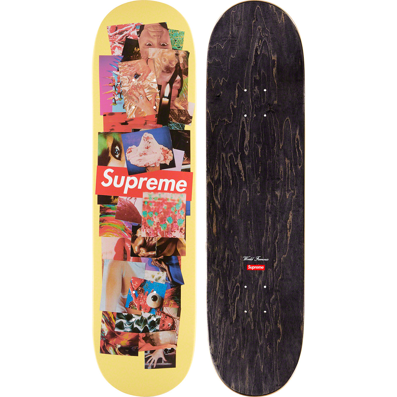 Supreme Stack Skateboard Deck Set Pink/Black/YellowSupreme Stack