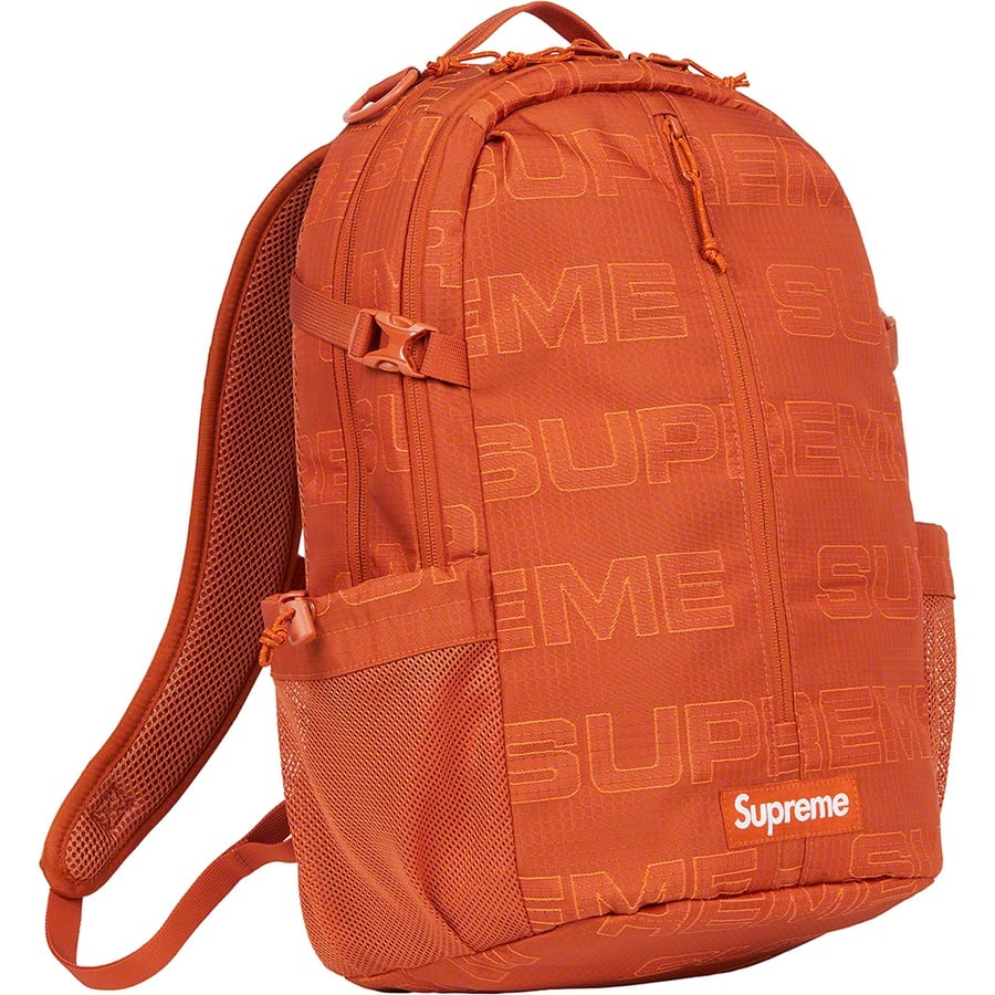 Details on Backpack Orange from fall winter
                                                    2021 (Price is $148)