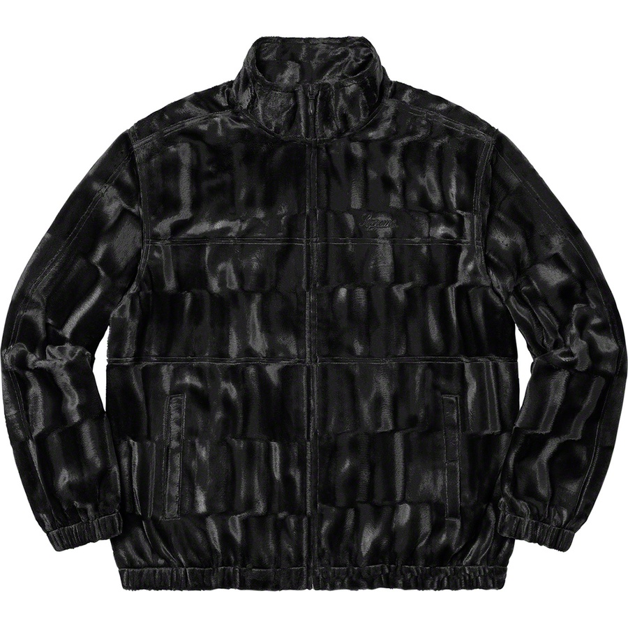 Details on Velour Track Jacket Black from fall winter
                                                    2021 (Price is $138)