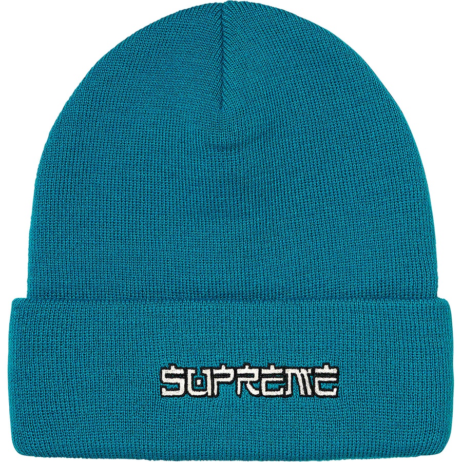 Details on Demon Beanie Teal from fall winter
                                                    2021 (Price is $40)