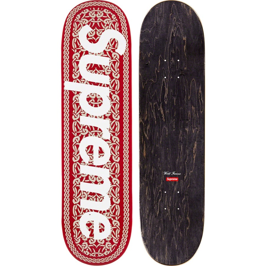 Details on Celtic Knot Skateboard Red - 8.375" x 32.125" from fall winter
                                                    2021 (Price is $58)