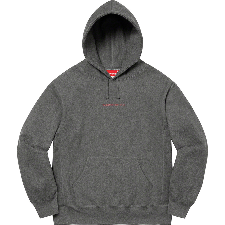 Details on Number One Hooded Sweatshirt Charcoal from fall winter
                                                    2021 (Price is $168)