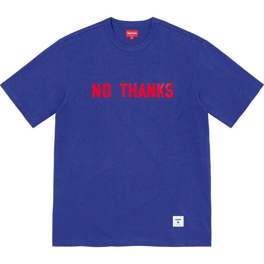 Details on No Thanks S S Top Dark Royal from fall winter
                                                    2021 (Price is $68)