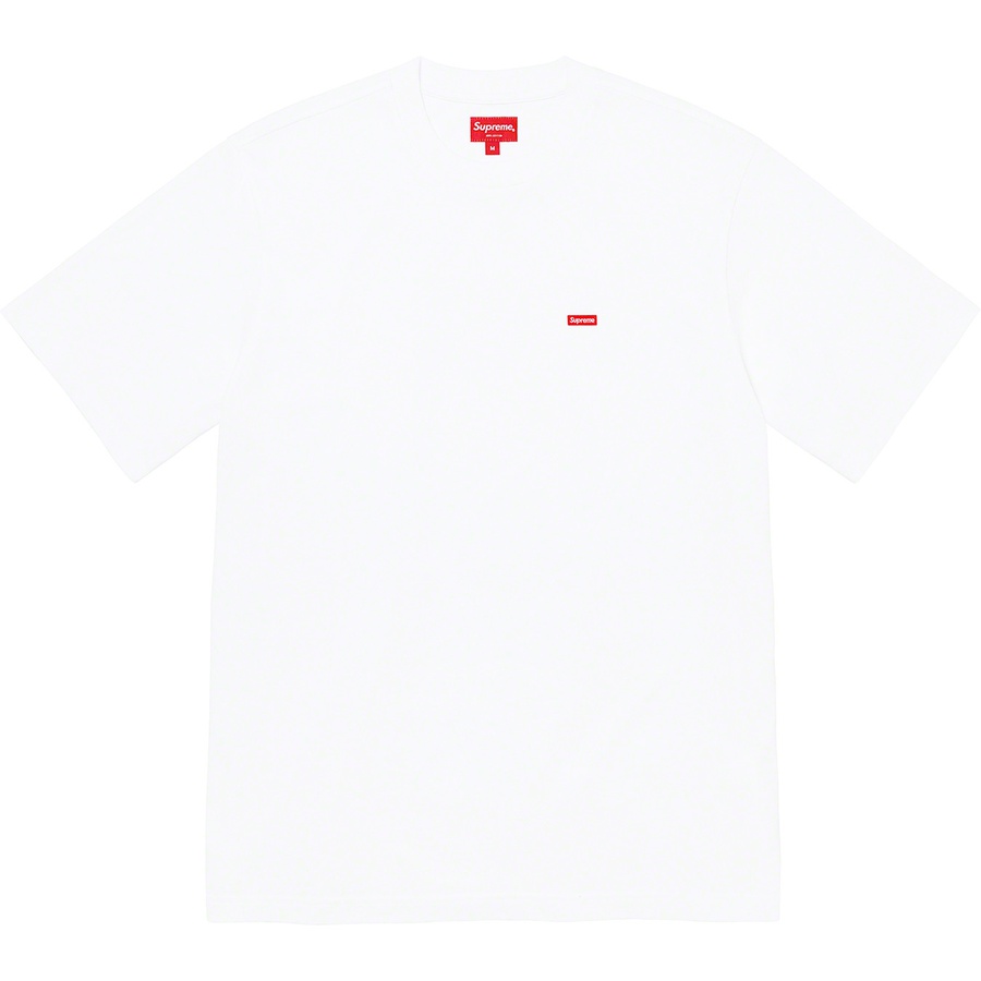 Details on Small Box Tee White from fall winter
                                                    2021 (Price is $58)