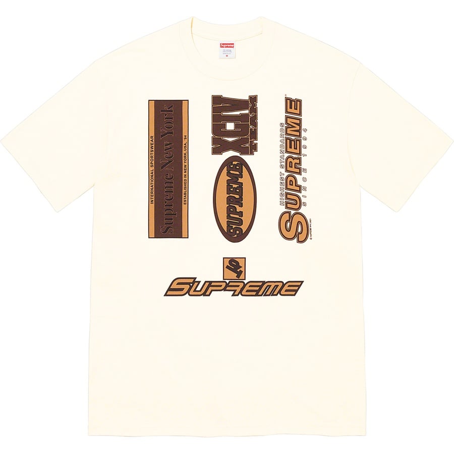 Details on Multi Logos Tee Natural from fall winter
                                                    2021 (Price is $38)