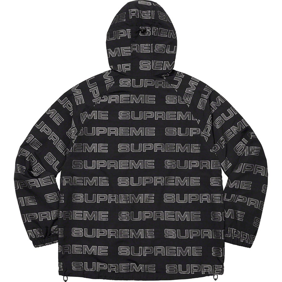 Details on Logo Ripstop Hooded Track Jacket Black from fall winter 2021 (Price is $178)
