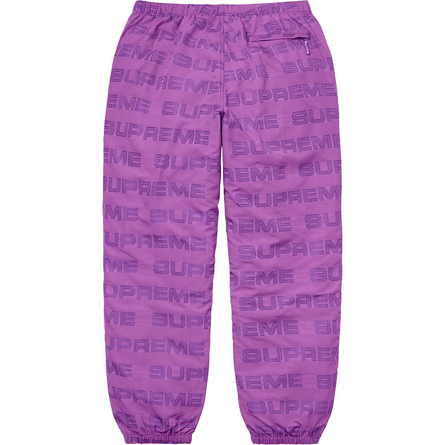 Details on Logo Ripstop Track Pant Purple from fall winter
                                                    2021 (Price is $138)