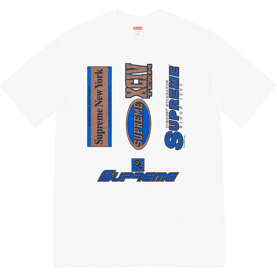 Details on Multi Logos Tee White from fall winter 2021 (Price is $38)