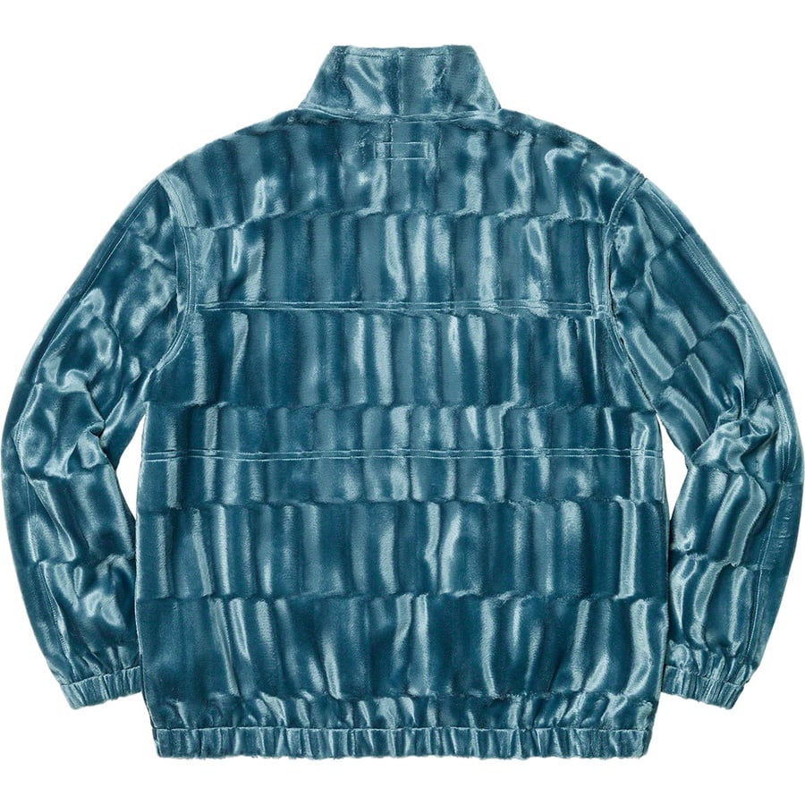 Details on Velour Track Jacket Slate from fall winter
                                                    2021 (Price is $138)