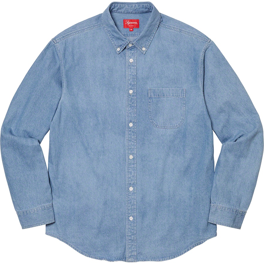 Details on Appliqué Denim Shirt Blue from fall winter
                                                    2021 (Price is $138)