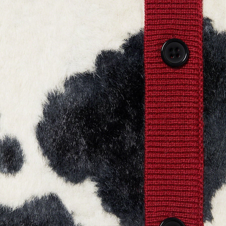 Details on Cow Print Cardigan Red from fall winter
                                                    2021 (Price is $178)