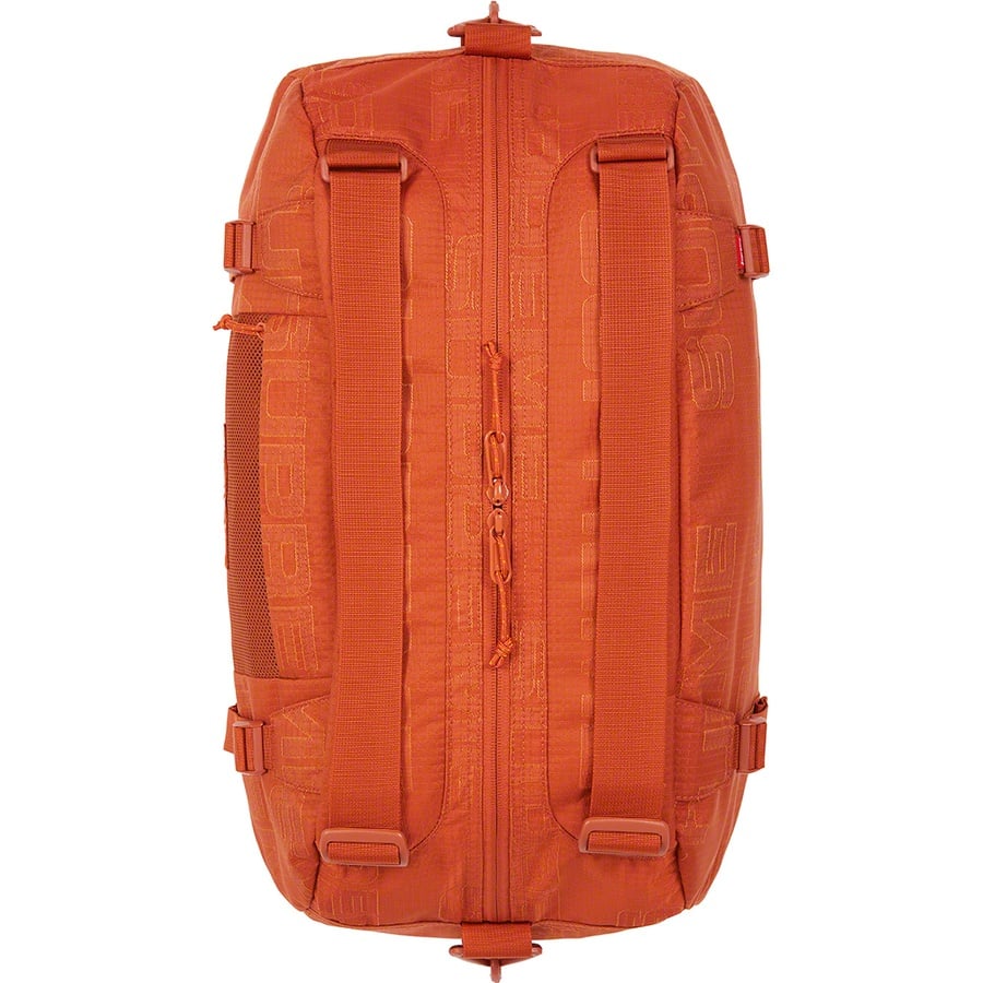 Details on Duffle Bag Orange from fall winter
                                                    2021 (Price is $148)