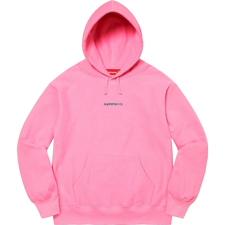 Details on Number One Hooded Sweatshirt Pink from fall winter 2021 (Price is $168)